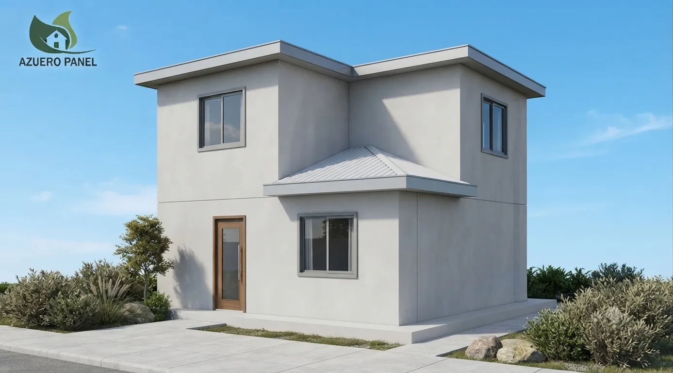Ilustración: vivienda terminada construida con el sistema EPS